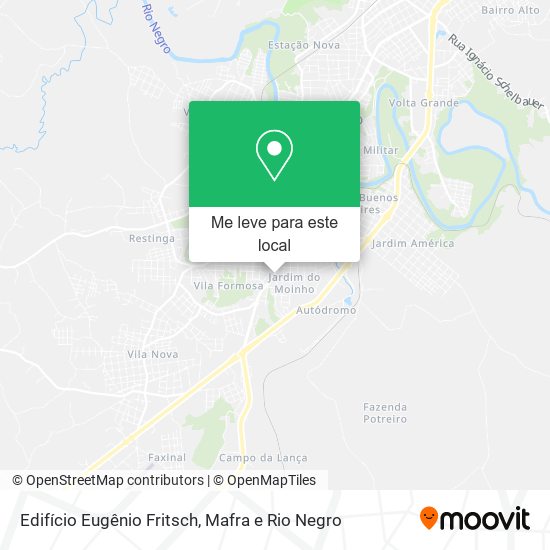 Edifício Eugênio Fritsch mapa