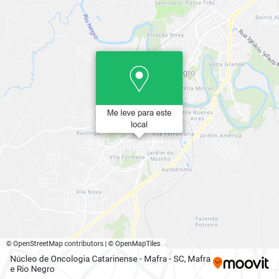 Núcleo de Oncologia Catarinense - Mafra - SC mapa