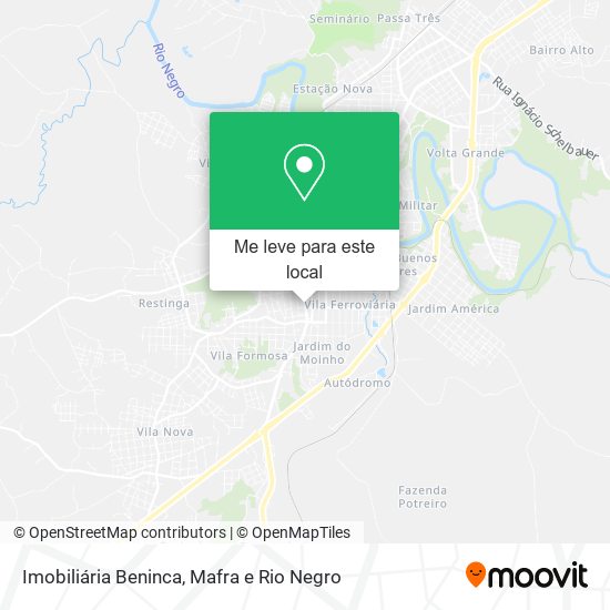 Imobiliária Beninca mapa