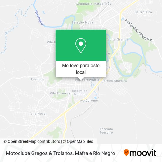 Motoclube Gregos & Troianos mapa