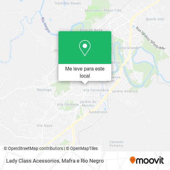 Lady Class Acessorios mapa