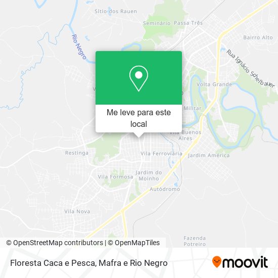 Floresta Caca e Pesca mapa