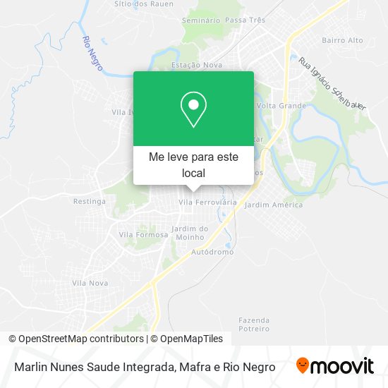 Marlin Nunes Saude Integrada mapa