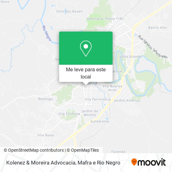 Kolenez & Moreira Advocacia mapa