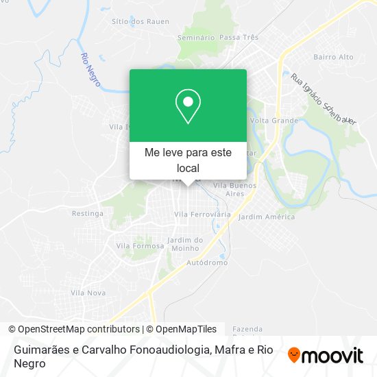 Guimarães e Carvalho Fonoaudiologia mapa