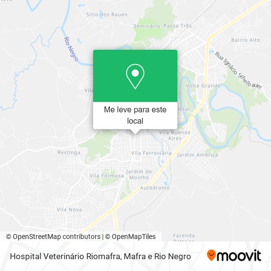 Hospital Veterinário Riomafra mapa