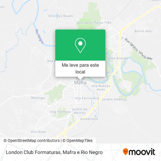 London Club Formaturas mapa