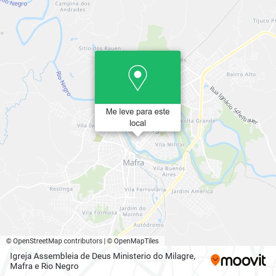 Igreja Assembleia de Deus Ministerio do Milagre mapa