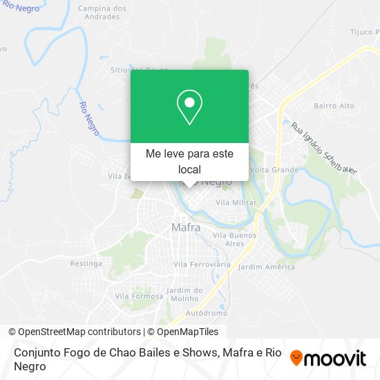 Conjunto Fogo de Chao Bailes e Shows mapa