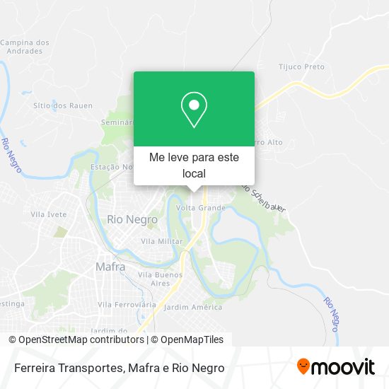 Ferreira Transportes mapa