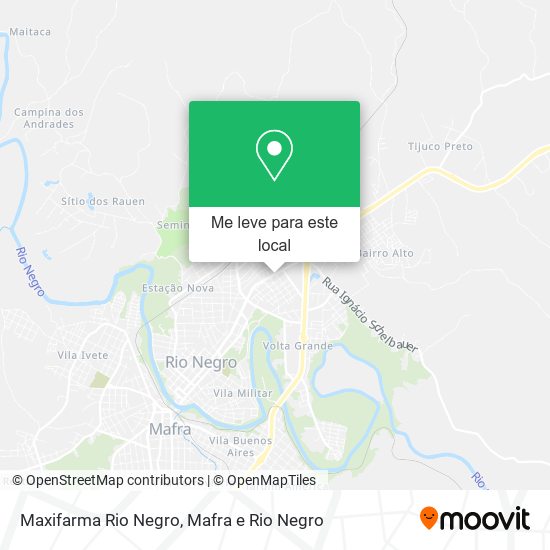 Maxifarma Rio Negro mapa