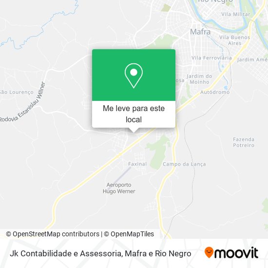 Jk Contabilidade e Assessoria mapa
