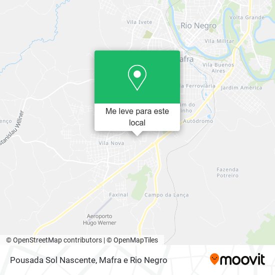 Pousada Sol Nascente mapa