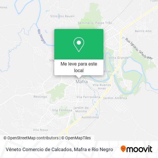 Vêneto Comercio de Calcados mapa