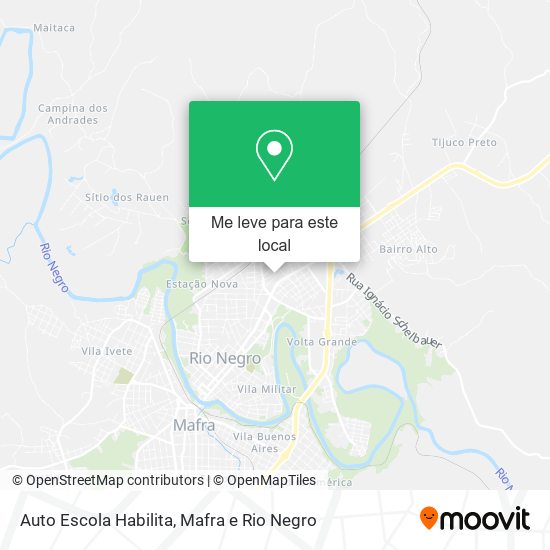 Auto Escola Habilita mapa