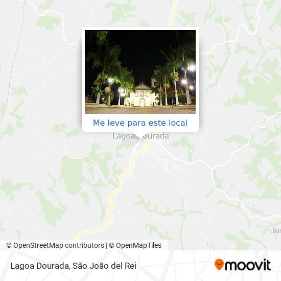 Lagoa Dourada mapa