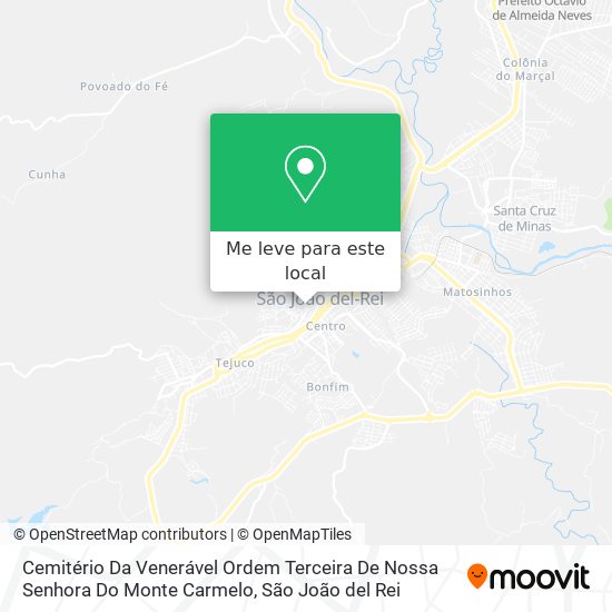 Cemitério Da Venerável Ordem Terceira De Nossa Senhora Do Monte Carmelo mapa