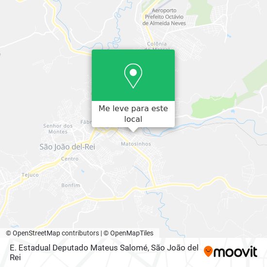 E. Estadual Deputado Mateus Salomé mapa