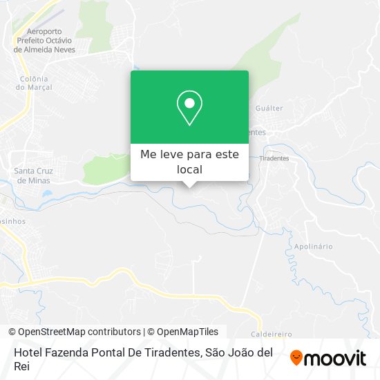 Hotel Fazenda Pontal De Tiradentes mapa
