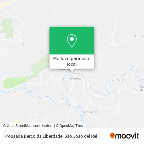 Pousada Berço da Liberdade mapa