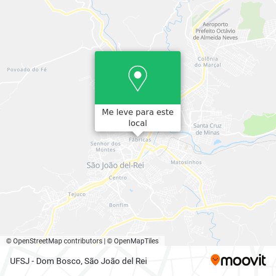 UFSJ - Dom Bosco mapa