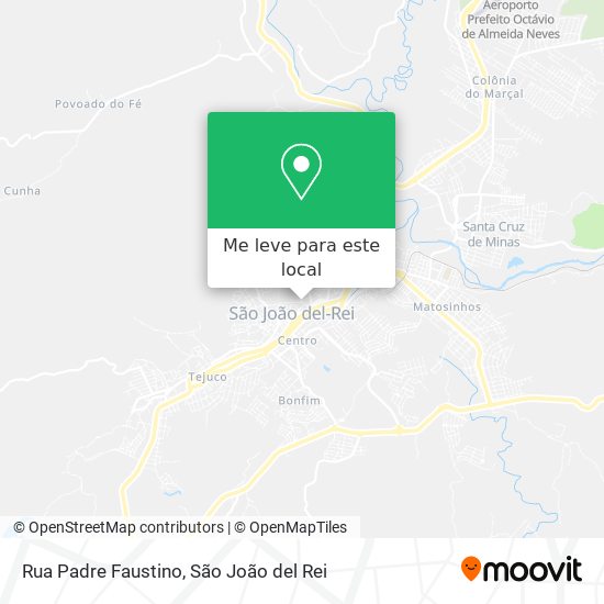 Rua Padre Faustino mapa