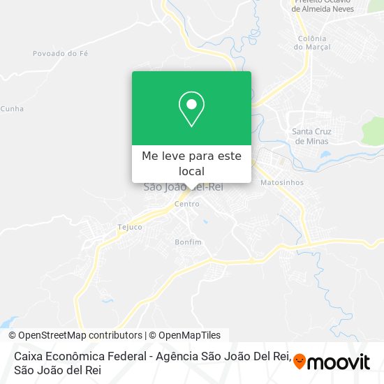 Caixa Econômica Federal - Agência São João Del Rei mapa