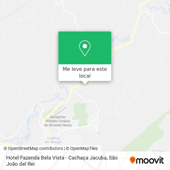 Hotel Fazenda Bela Vista - Cachaça Jacuba mapa