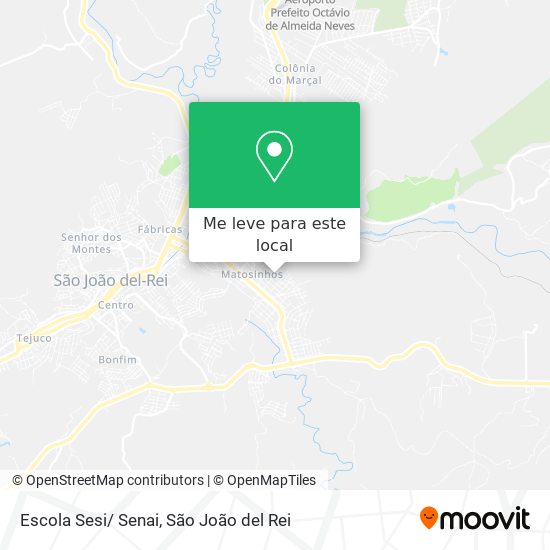 Escola Sesi/ Senai mapa