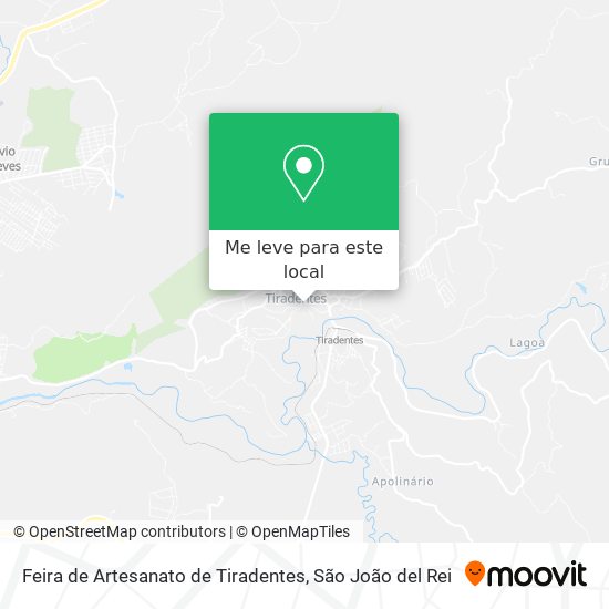 Feira de Artesanato de Tiradentes mapa