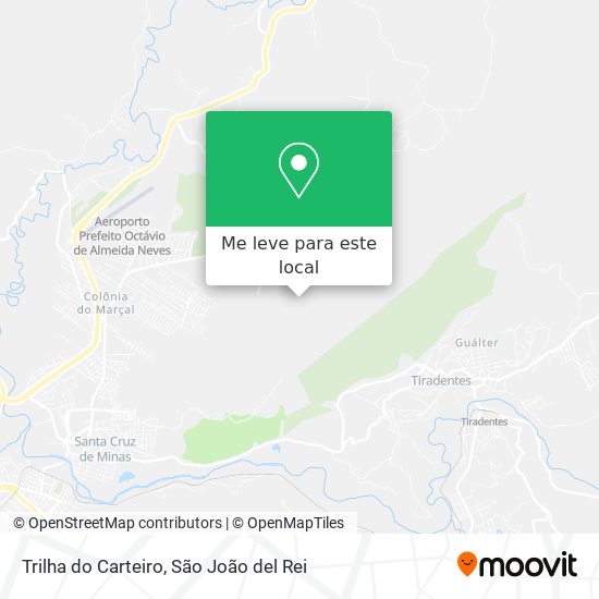 Trilha do Carteiro mapa