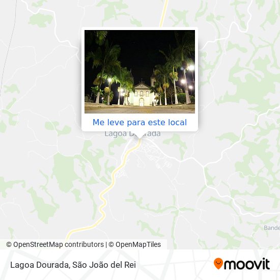 Lagoa Dourada mapa