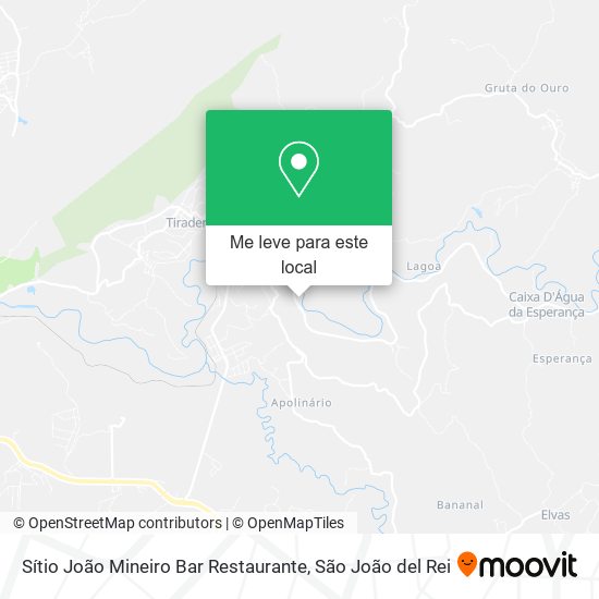 Sítio João Mineiro Bar Restaurante mapa