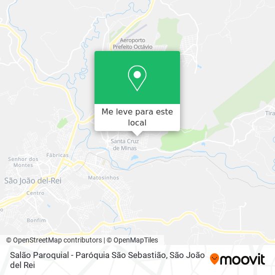 Salão Paroquial - Paróquia São Sebastião mapa