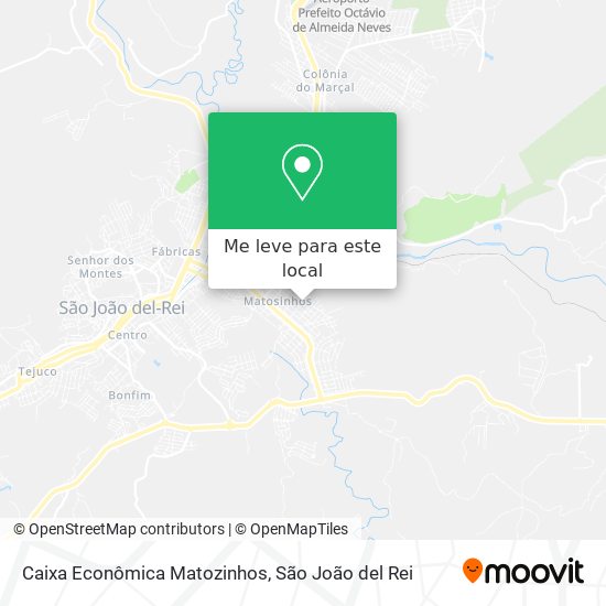 Caixa Econômica Matozinhos mapa