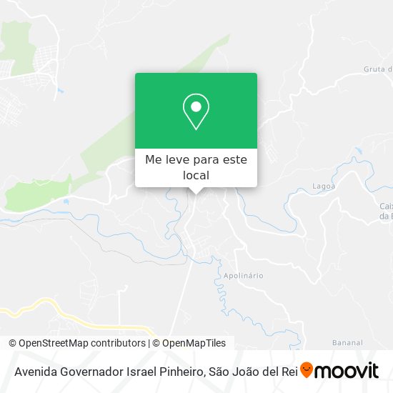 Avenida Governador Israel Pinheiro mapa