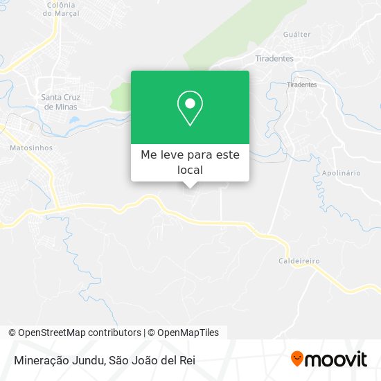 Mineração Jundu mapa