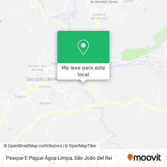 Pesque E Pague Água Limpa mapa