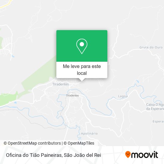 Oficina do Tião Paineiras mapa