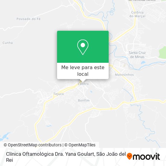 Clínica Oftamológica Dra. Yana Goulart mapa