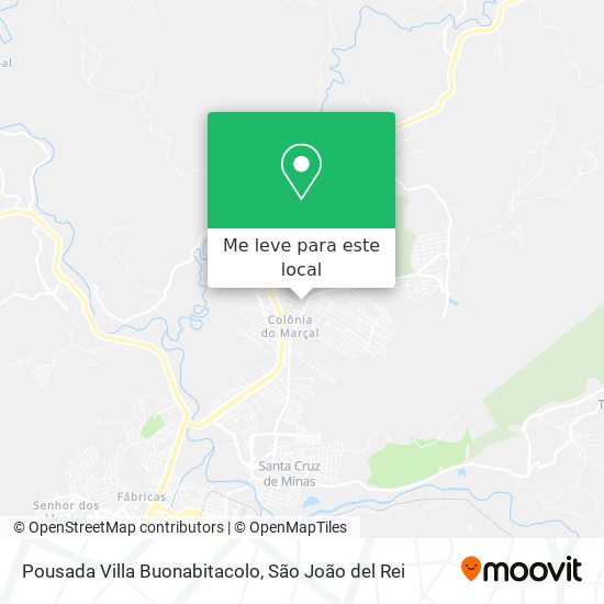 Pousada Villa Buonabitacolo mapa