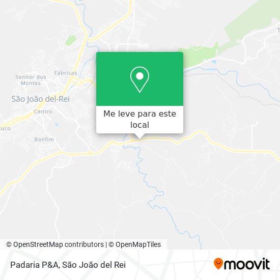 Padaria P&A mapa