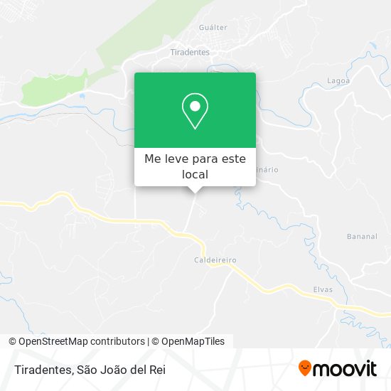 Tiradentes mapa
