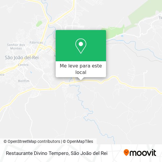 Restaurante Divino Tempero mapa