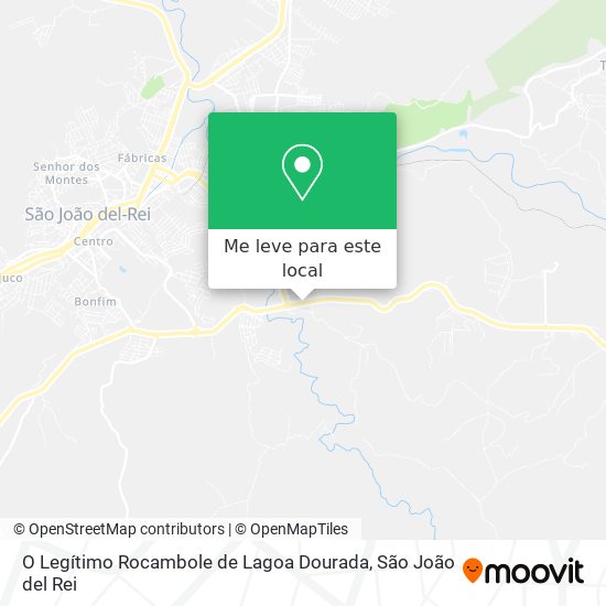 O Legítimo Rocambole de Lagoa Dourada mapa