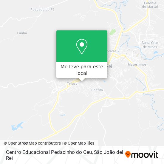 Centro Educacional Pedacinho do Ceu mapa
