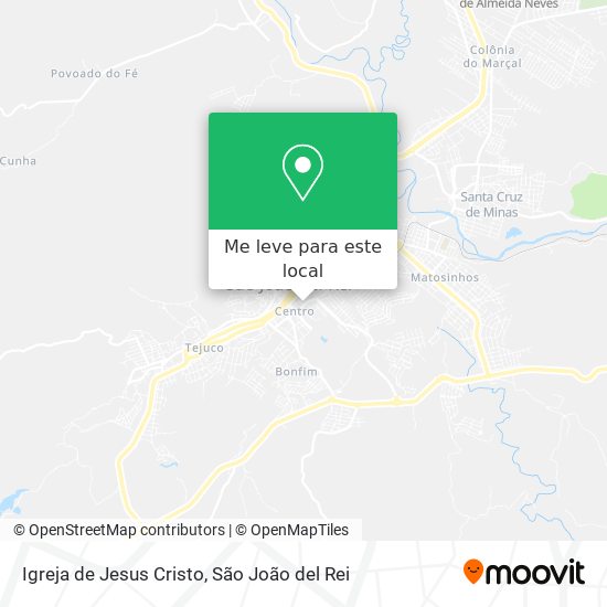 Igreja de Jesus Cristo mapa