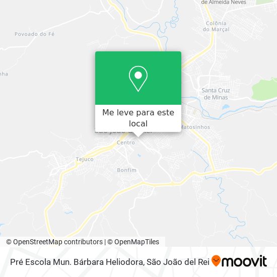 Pré Escola Mun. Bárbara Heliodora mapa