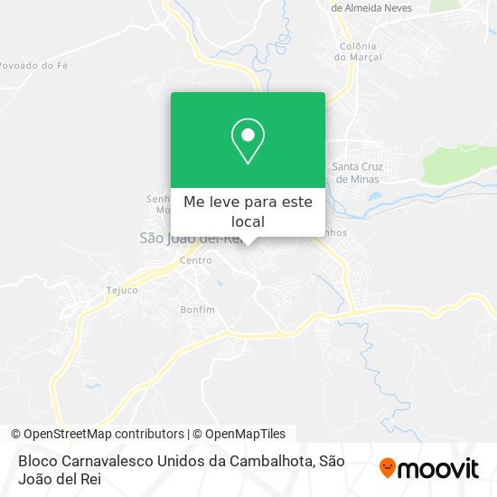 Bloco Carnavalesco Unidos da Cambalhota mapa