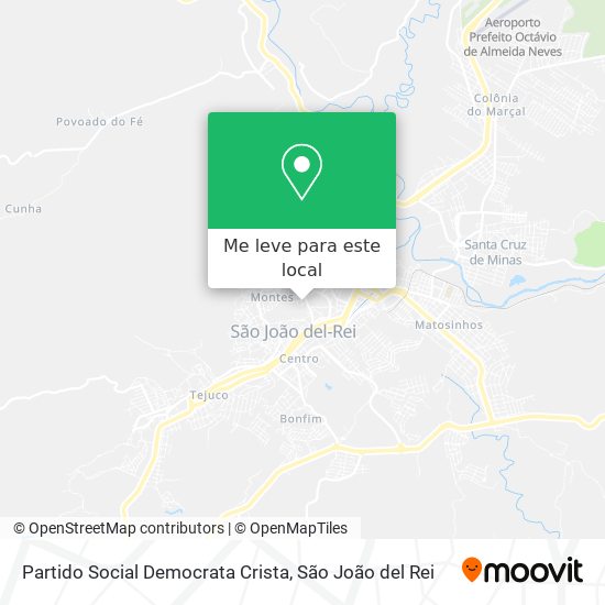 Partido Social Democrata Crista mapa